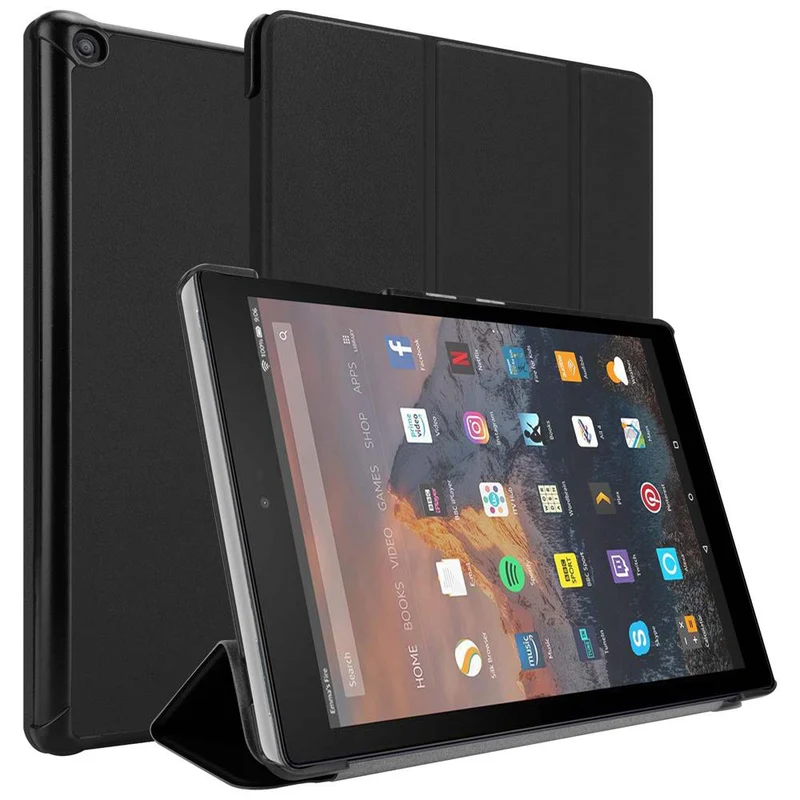 Cadorabo Tablet Hülle kompatibel mit Kindle FIRE HD 10 2017 (7. Gen.) Ultra Dünne Schutzhülle mit Auto Wake Up und Standfunktion