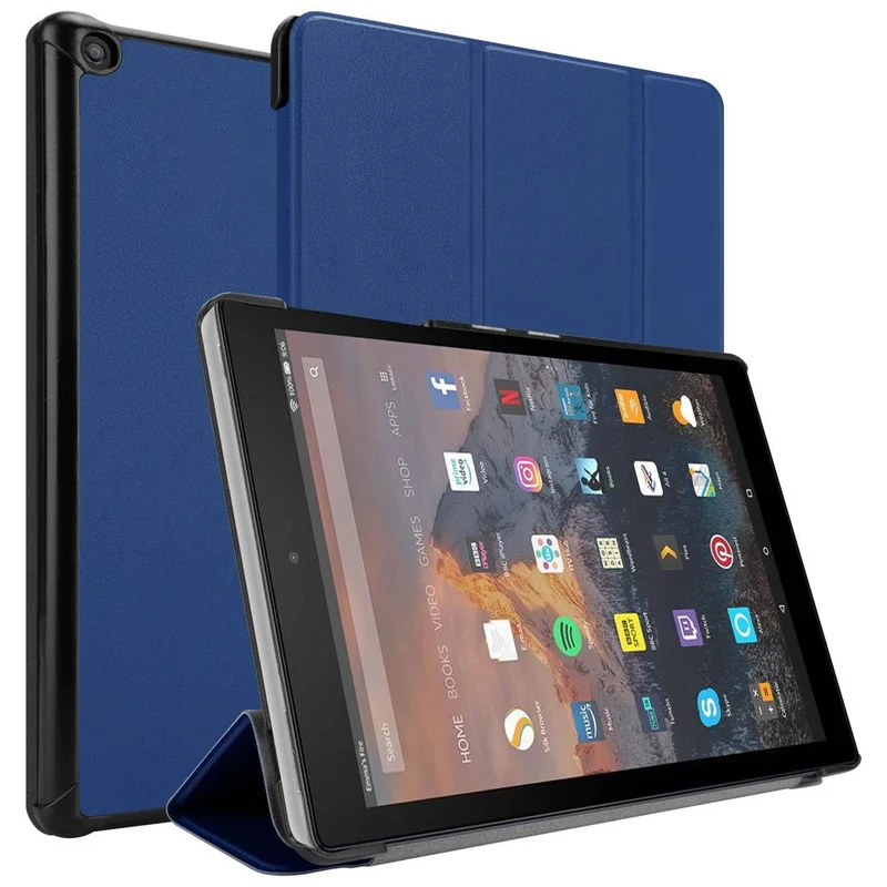 Cadorabo Tablet Hülle kompatibel mit Kindle FIRE HD 10 2017 (7. Gen.) Ultra Dünne Schutzhülle mit Auto Wake Up und Standfunktion