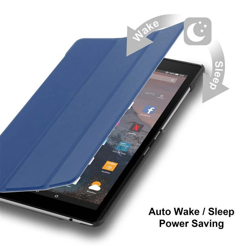 Cadorabo Tablet Hülle kompatibel mit Kindle FIRE HD 10 2017 (7. Gen.) Ultra Dünne Schutzhülle mit Auto Wake Up und Standfunktion