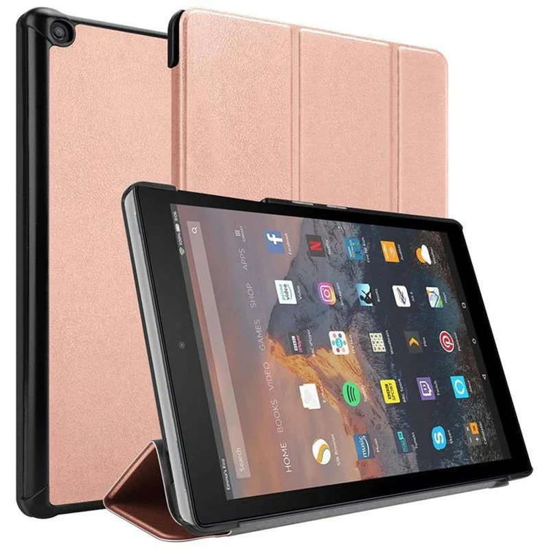Cadorabo Tablet Hülle kompatibel mit Kindle FIRE HD 10 2017 (7. Gen.) Ultra Dünne Schutzhülle mit Auto Wake Up und Standfunktion