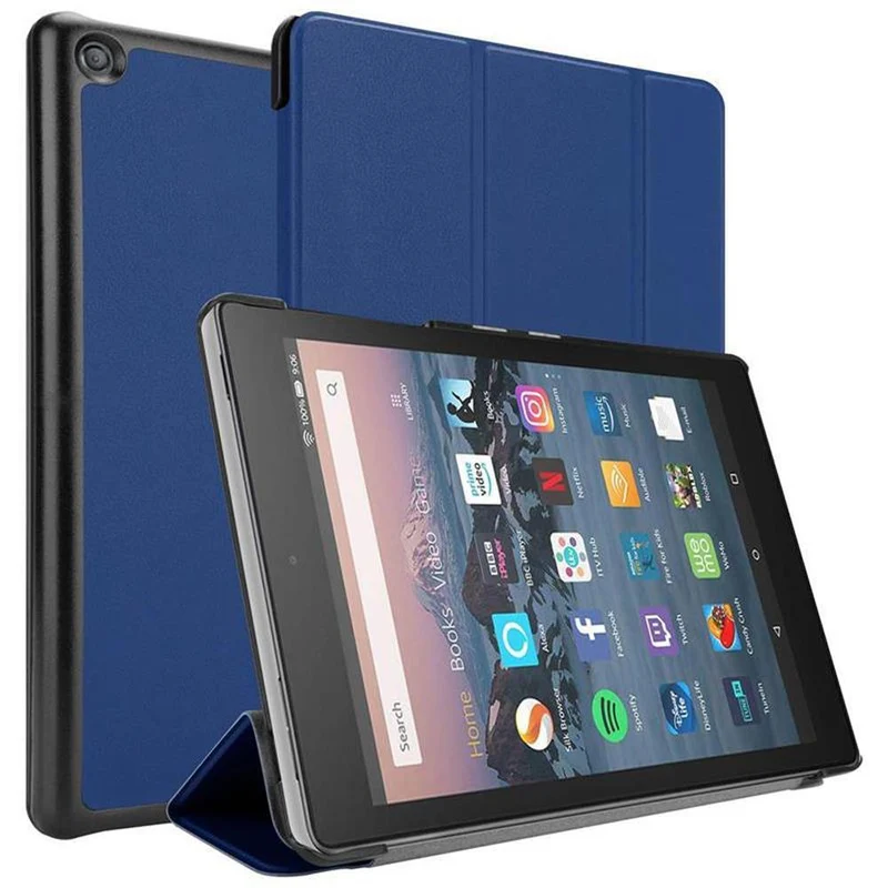 Cadorabo Tablet Hülle kompatibel mit Kindle FIRE HD 8 2017 / 2018 (7. und 8. Gen.) Ultra Dünne Schutzhülle mit Auto Wake Up und Standfunktion