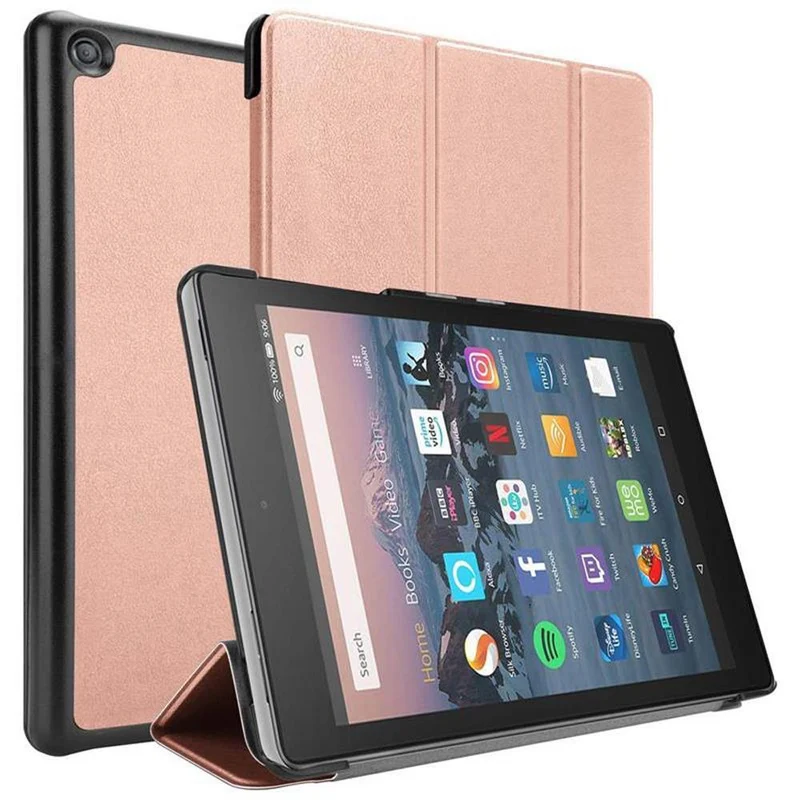 Cadorabo Tablet Hülle kompatibel mit Kindle FIRE HD 8 2017 / 2018 (7. und 8. Gen.) Ultra Dünne Schutzhülle mit Auto Wake Up und Standfunktion