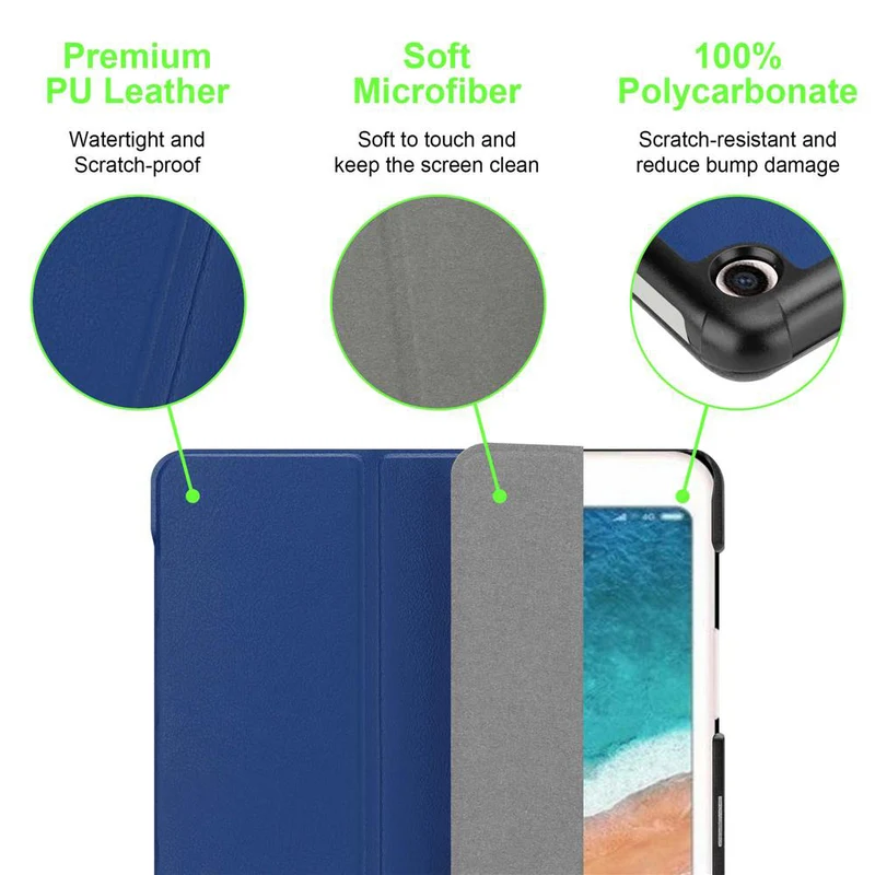 Cadorabo Tablet Hülle kompatibel mit Xiaomi Mi Pad 4 PLUS (10.1 Zoll) Ultra Dünne Schutzhülle mit Auto Wake Up und Standfunktion