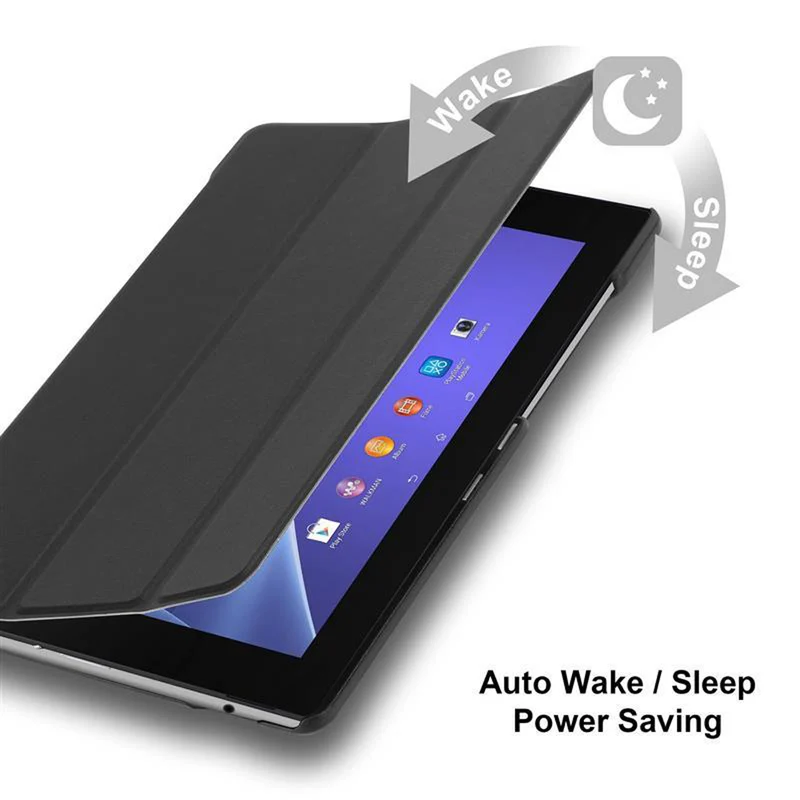 Cadorabo Tablet Hülle kompatibel mit Sony Xperia Tablet Z2 (10.1 Zoll) Ultra Dünne Schutzhülle mit Auto Wake Up und Standfunktion