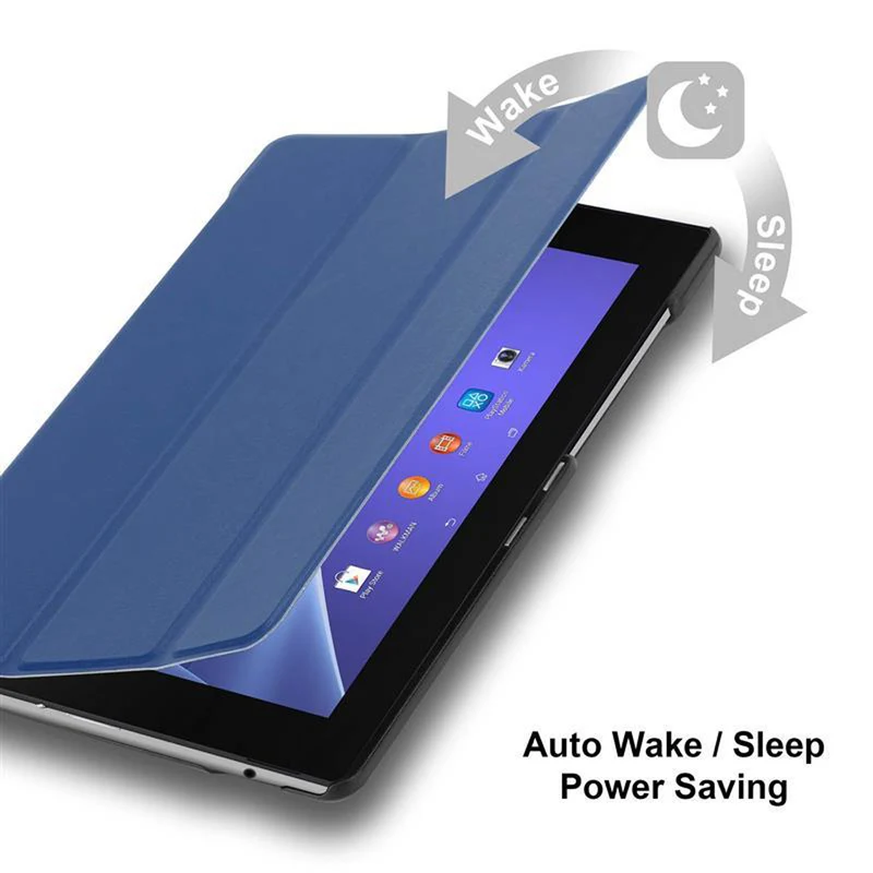 Cadorabo Tablet Hülle kompatibel mit Sony Xperia Tablet Z2 (10.1 Zoll) Ultra Dünne Schutzhülle mit Auto Wake Up und Standfunktion