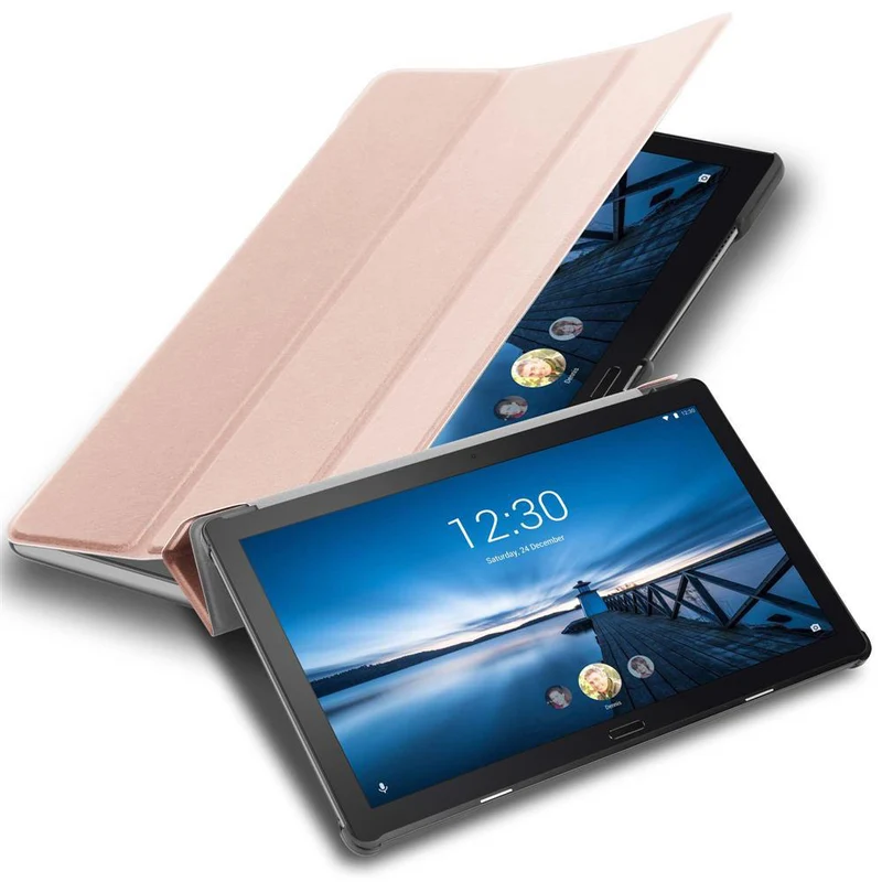 Cadorabo Tablet Hülle kompatibel mit Lenovo Tab P10 (10.1 Zoll) Ultra Dünne Schutzhülle mit Auto Wake Up und Standfunktion