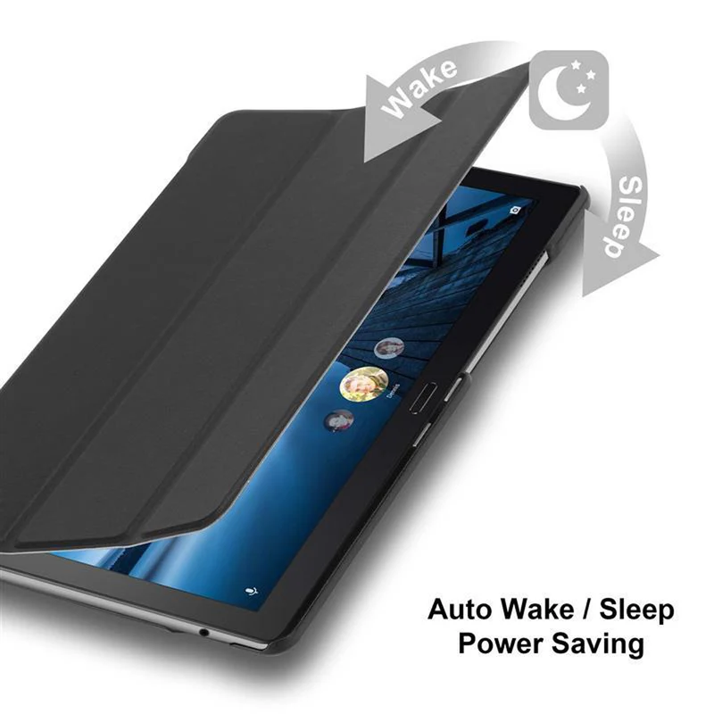 Cadorabo Tablet Hülle kompatibel mit Lenovo Tab P10 (10.1 Zoll) Ultra Dünne Schutzhülle mit Auto Wake Up und Standfunktion