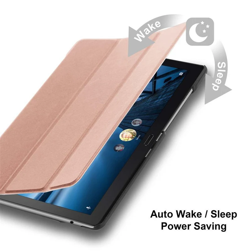 Cadorabo Tablet Hülle kompatibel mit Lenovo Tab P10 (10.1 Zoll) Ultra Dünne Schutzhülle mit Auto Wake Up und Standfunktion