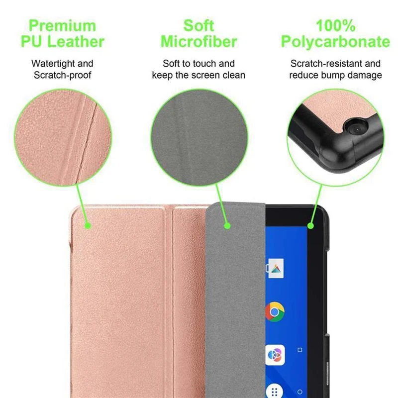 Cadorabo Tablet Hülle kompatibel mit Lenovo Tab M10 (10.1 Zoll) TB-X505F Ultra Dünne Schutzhülle OHNE Auto Wake Up und Standfunktion