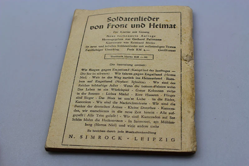 „Unsere Soldatenlieder“ 1942