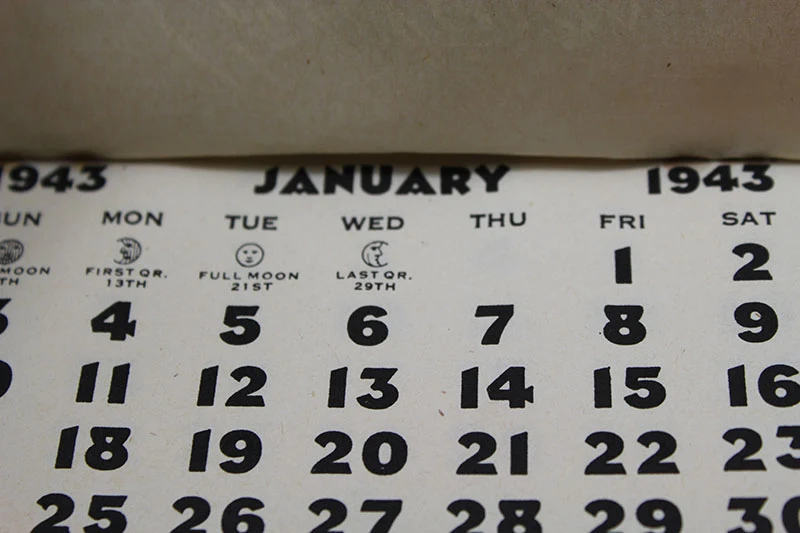 USA WW2 Patriotischer Kalender