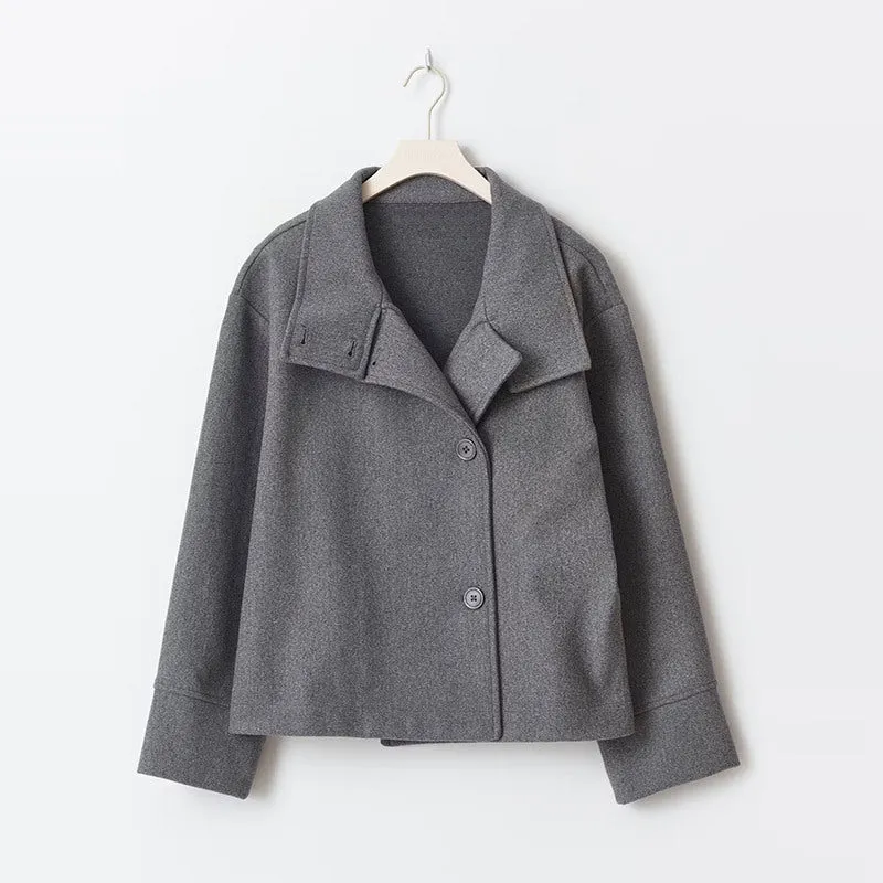 Drune | Damen Kurzer Übergröße Trenchcoat für Den Herbst