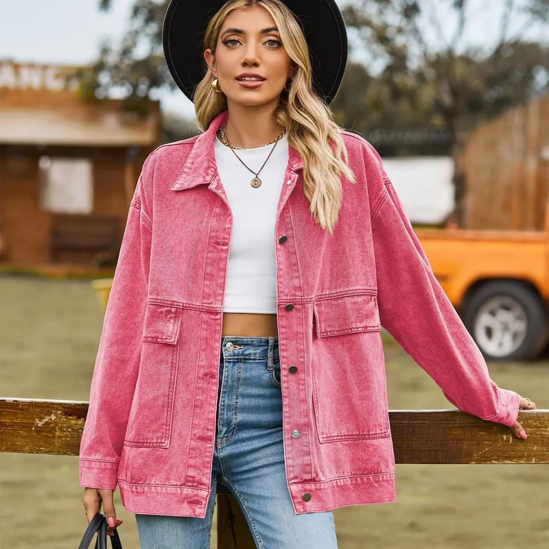Drune | Klassisches Weinlese Denim Jacke für Damen