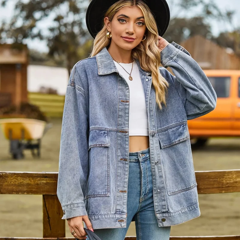 Drune | Klassisches Vintage Denim Jacke für Damen