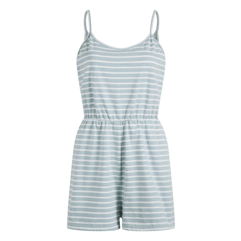 Damen stylischer Jumpsuit mit verstellbaren Trägern und Gummizug in der Taille Drune