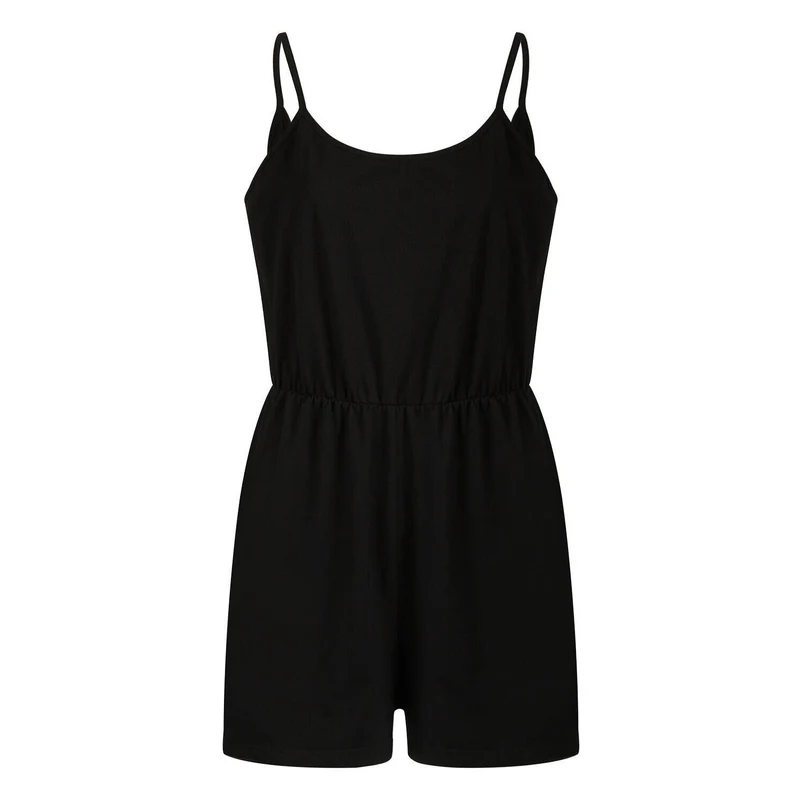 Damen stylischer Jumpsuit mit verstellbaren Trägern und Gummizug in der Taille Drune