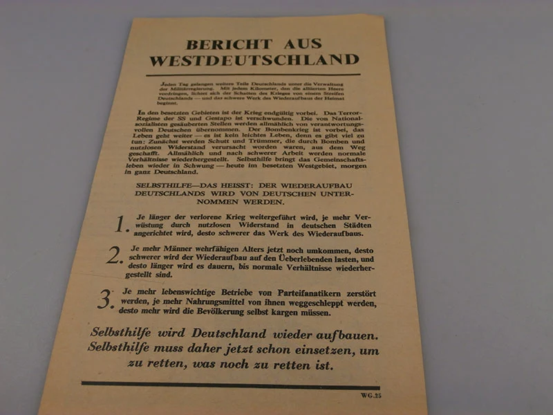 Alliierte Propagandabroschüre
