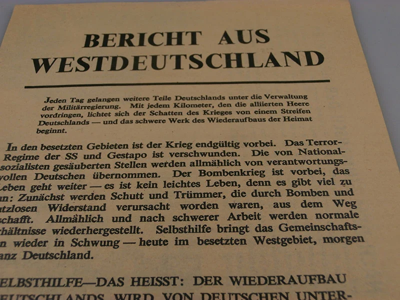 Alliierte Propagandabroschüre