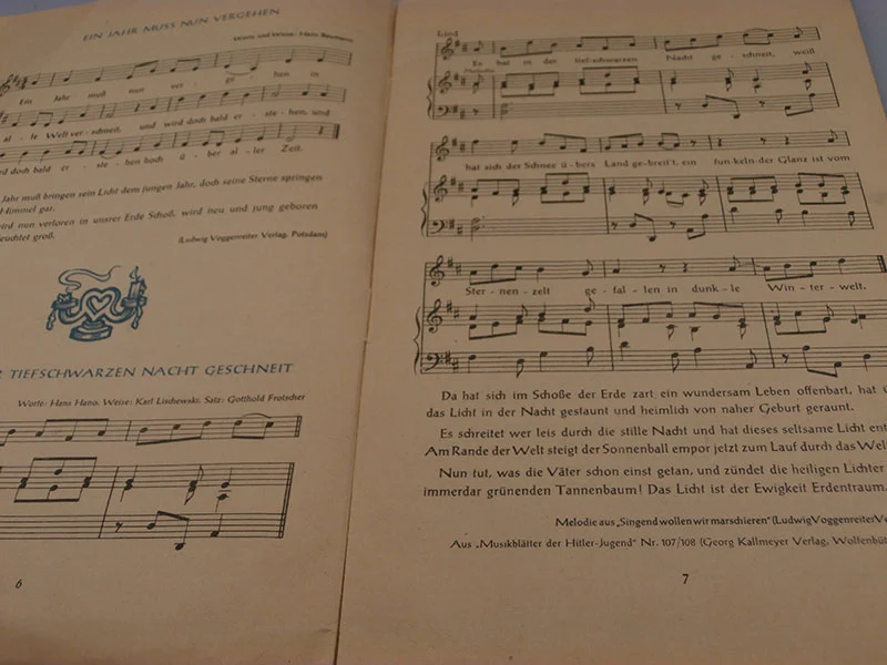 "Deutsche Kriegsweihnacht" Lieder- und Aufmarschbuch der Wehrmacht