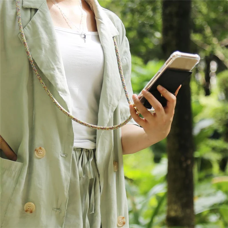 Cadorabo Handy Kette kompatibel mit Asus ZenFone 6 Silikon Schutzhülle mit Gold Ringen, Kordel Band und abnehmbarem Etui