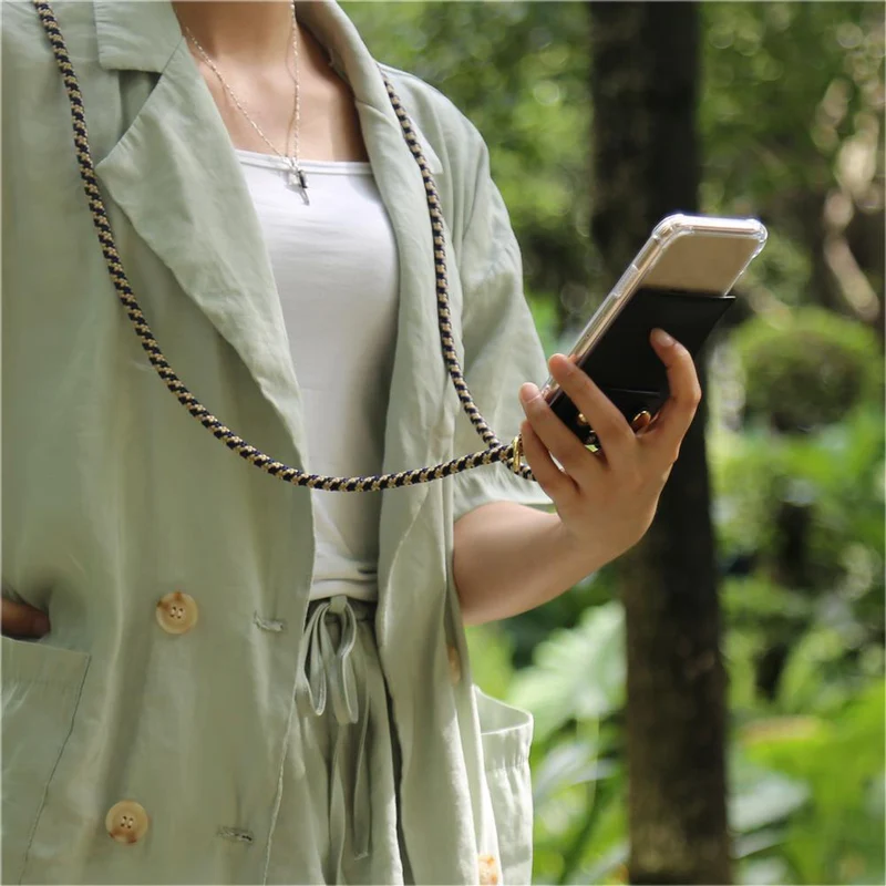Cadorabo Handy Kette kompatibel mit Asus ZenFone 6 Silikon Schutzhülle mit Gold Ringen, Kordel Band und abnehmbarem Etui