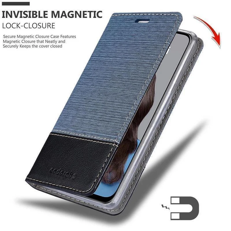 Cadorabo Hülle kompatibel mit Huawei NOVA 5i / P20 LITE 2019 Schutzhülle mit Magnetverschluss, Standfunktion und Kartenfach