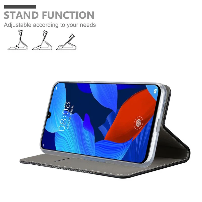 Cadorabo Hülle kompatibel mit Huawei NOVA 5 / 5 PRO Schutzhülle mit Magnetverschluss, Standfunktion und Kartenfach