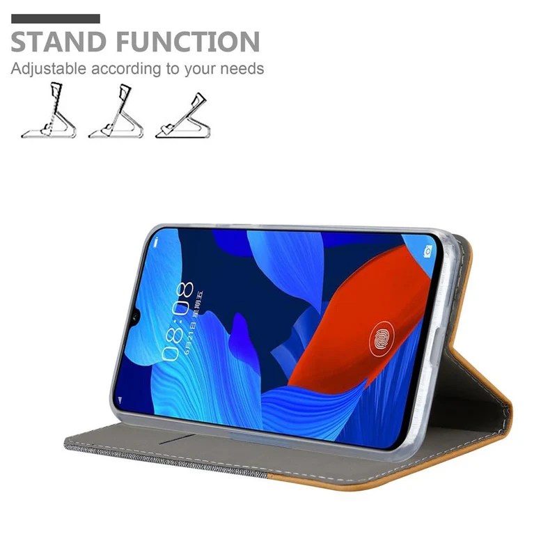 Cadorabo Hülle kompatibel mit Huawei NOVA 5 / 5 PRO Schutzhülle mit Magnetverschluss, Standfunktion und Kartenfach