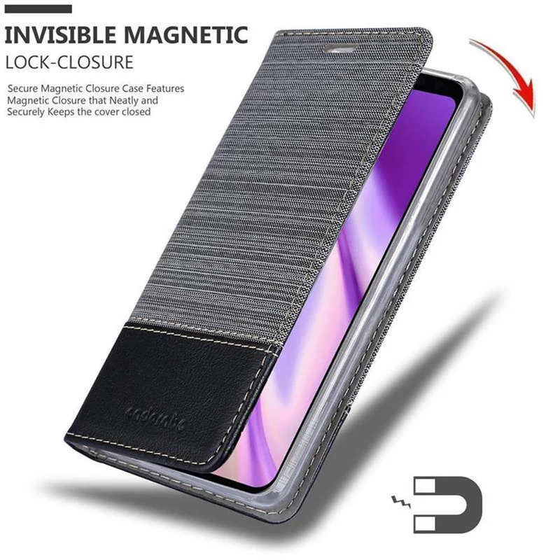 Cadorabo Hülle kompatibel mit Google PIXEL 4 XL Schutzhülle mit Magnetverschluss, Standfunktion und Kartenfach