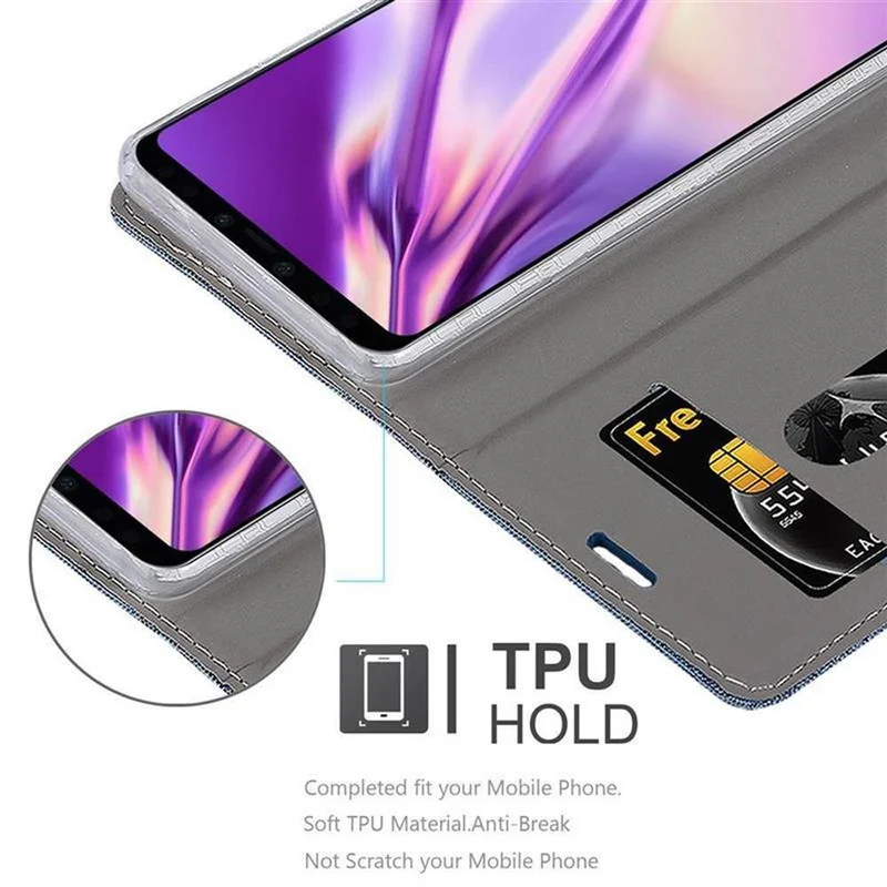Cadorabo Hülle kompatibel mit Google PIXEL 4 Schutzhülle mit Magnetverschluss, Standfunktion und Kartenfach