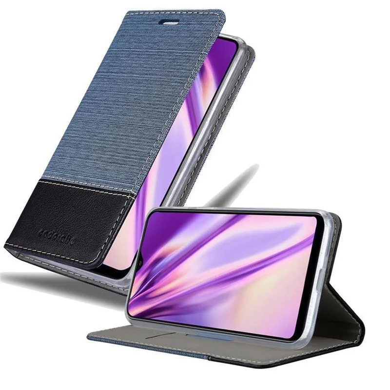 Cadorabo Hülle kompatibel mit Samsung Galaxy A10 / M10 Schutzhülle mit Magnetverschluss, Standfunktion und Kartenfach