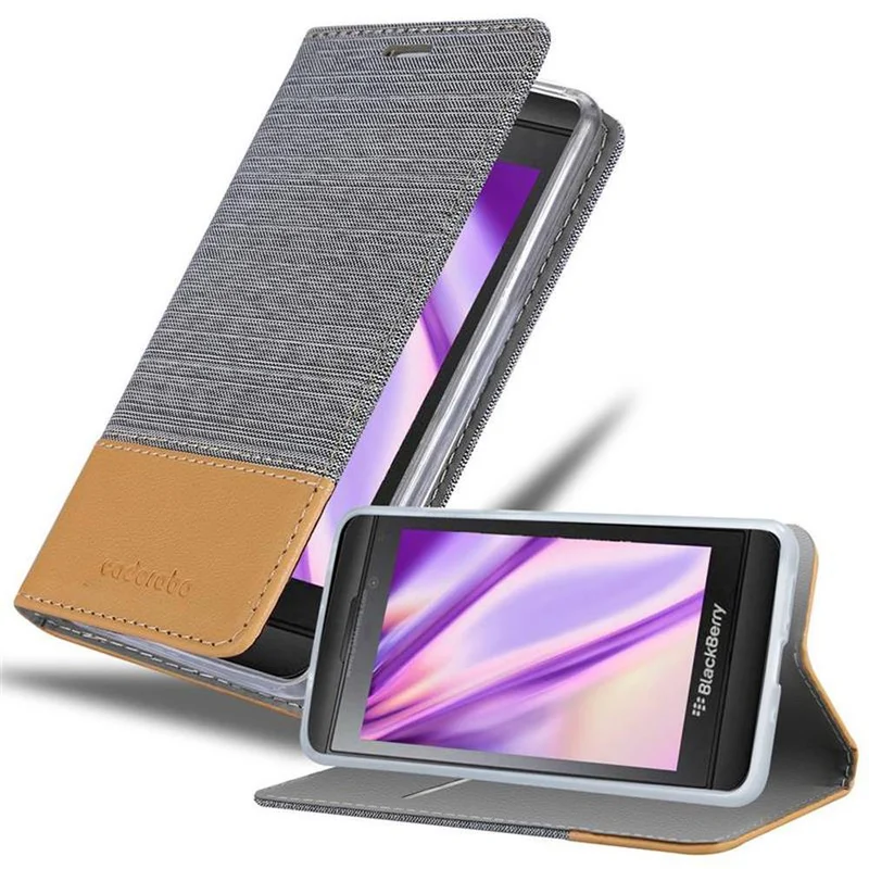 Cadorabo Hülle kompatibel mit Blackberry Z10 Schutzhülle mit Magnetverschluss, Standfunktion und Kartenfach