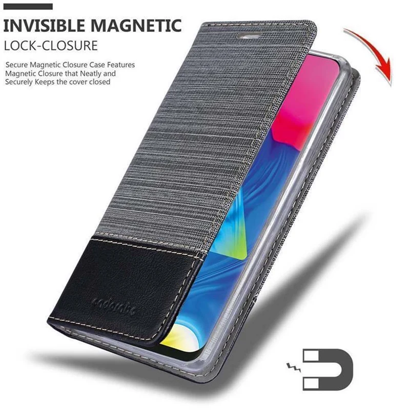 Cadorabo Hülle kompatibel mit Samsung Galaxy A10 / M10 Schutzhülle mit Magnetverschluss, Standfunktion und Kartenfach