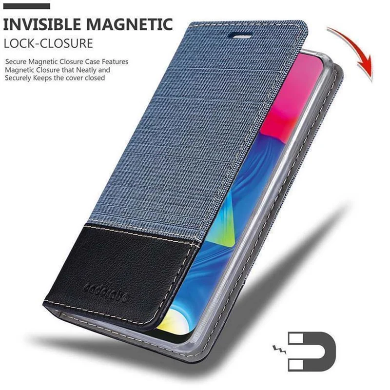 Cadorabo Hülle kompatibel mit Samsung Galaxy A10 / M10 Schutzhülle mit Magnetverschluss, Standfunktion und Kartenfach