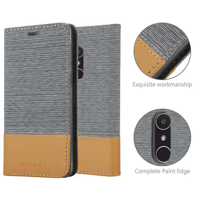 Cadorabo Hülle kompatibel mit Alcatel 3 2018 Schutzhülle mit Magnetverschluss, Standfunktion und Kartenfach