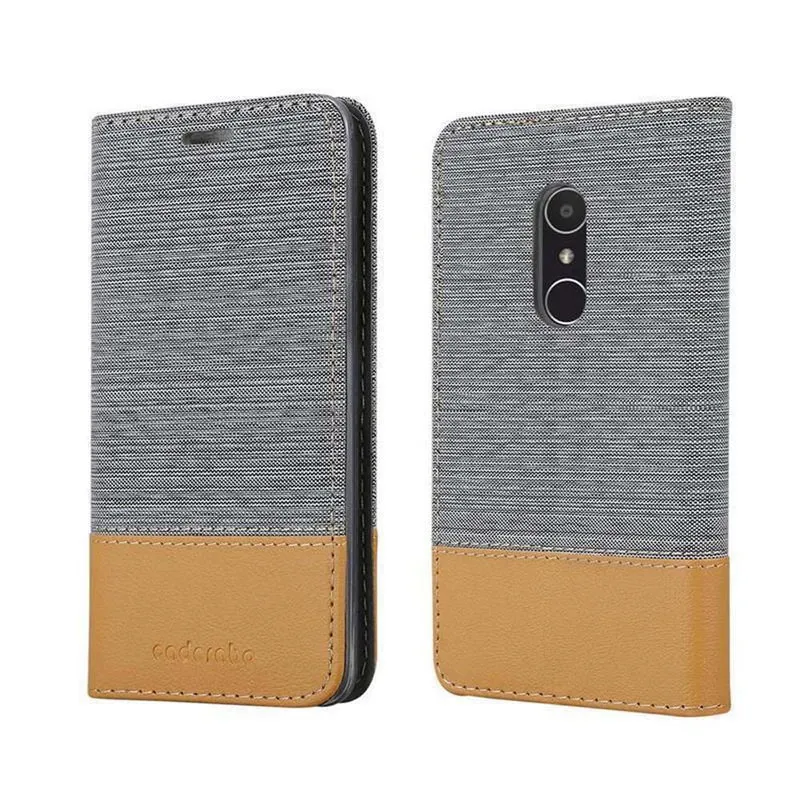 Cadorabo Hülle kompatibel mit Alcatel 3 2018 Schutzhülle mit Magnetverschluss, Standfunktion und Kartenfach