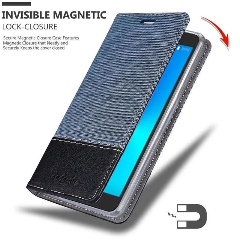 Cadorabo Hülle kompatibel mit Alcatel 3 2018 Schutzhülle mit Magnetverschluss, Standfunktion und Kartenfach