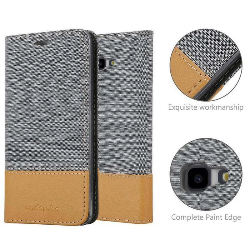 Cadorabo Hülle kompatibel mit Samsung Galaxy J4 PLUS / J4 PRIME / J4 CORE Schutzhülle mit Magnetverschluss, Standfunktion und Kartenfach
