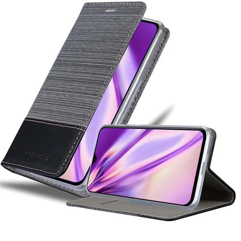 Cadorabo Hülle kompatibel mit Xiaomi Mi 9 Schutzhülle mit Magnetverschluss, Standfunktion und Kartenfach