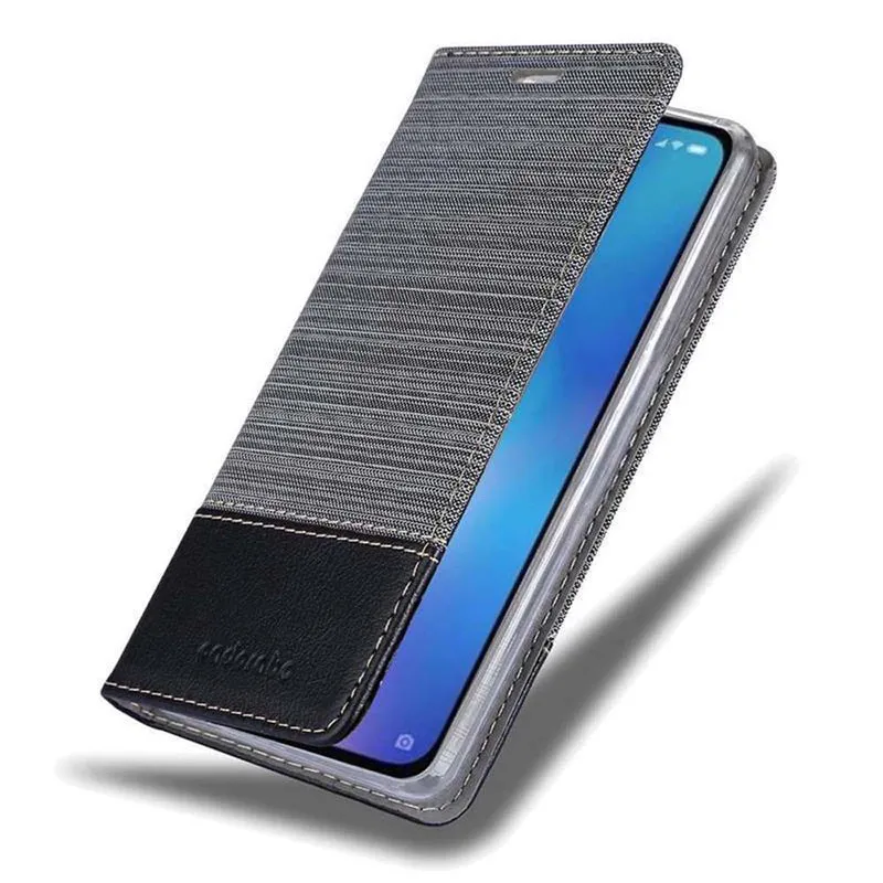 Cadorabo Hülle kompatibel mit Xiaomi Mi 9 Schutzhülle mit Magnetverschluss, Standfunktion und Kartenfach