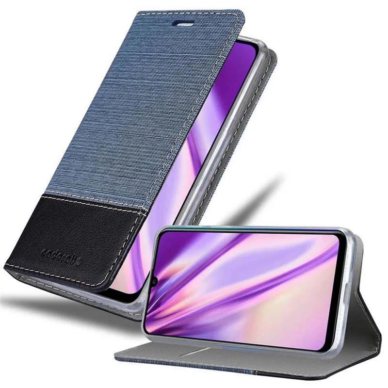 Cadorabo Hülle kompatibel mit Huawei P SMART PLUS 2019 Schutzhülle mit Magnetverschluss, Standfunktion und Kartenfach