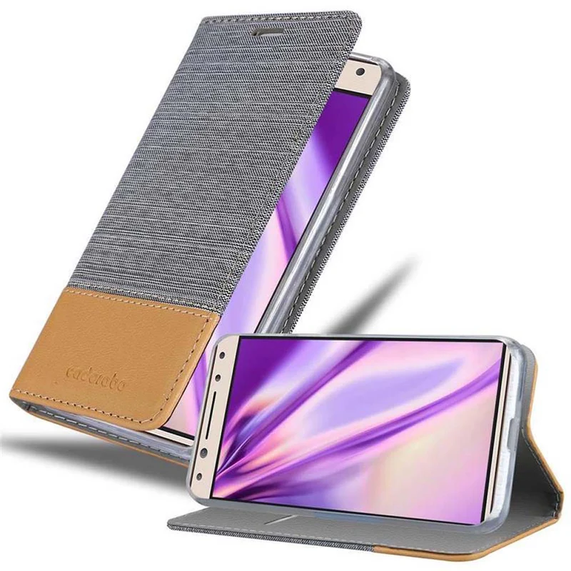 Cadorabo Hülle kompatibel mit Alcatel 5 Schutzhülle mit Magnetverschluss, Standfunktion und Kartenfach
