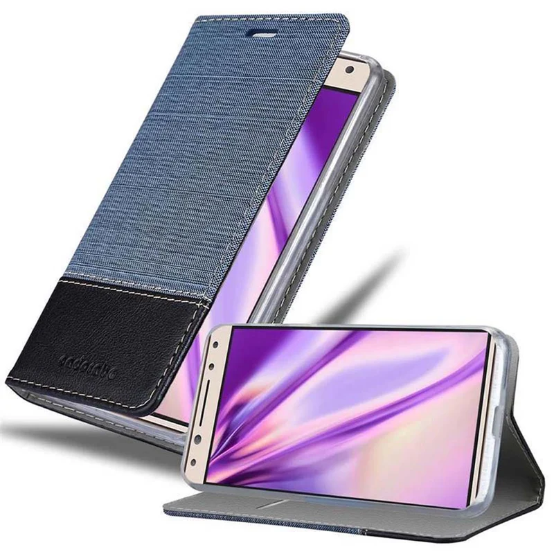 Cadorabo Hülle kompatibel mit Alcatel 5 Schutzhülle mit Magnetverschluss, Standfunktion und Kartenfach