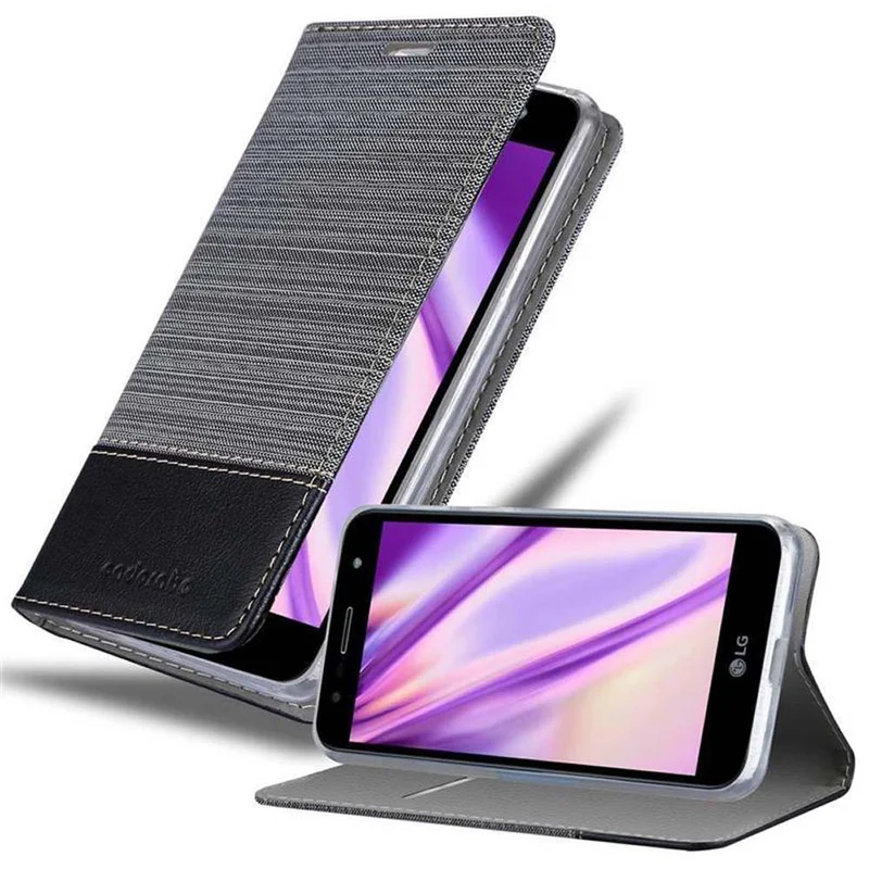 Cadorabo Hülle kompatibel mit LG X POWER 3 Schutzhülle mit Magnetverschluss, Standfunktion und Kartenfach