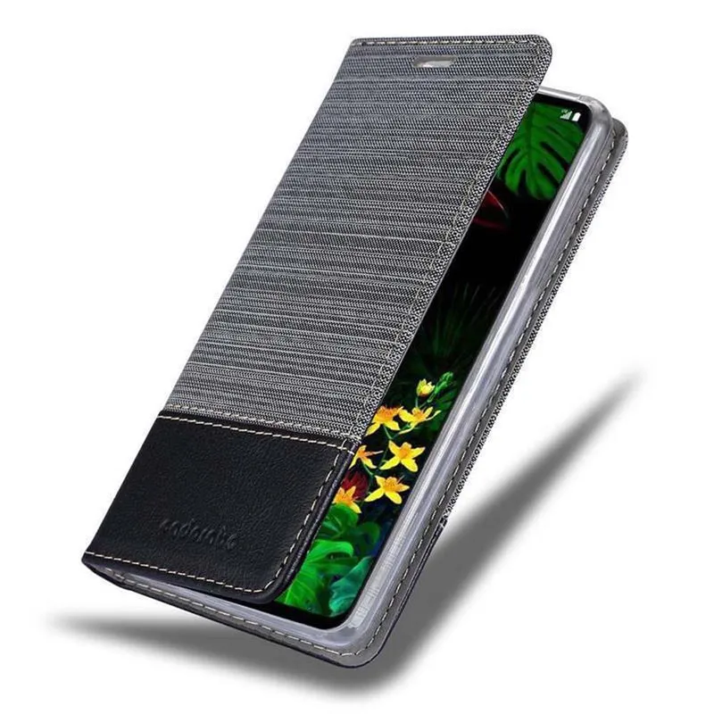 Cadorabo Hülle kompatibel mit LG G8 ThinQ Schutzhülle mit Magnetverschluss, Standfunktion und Kartenfach