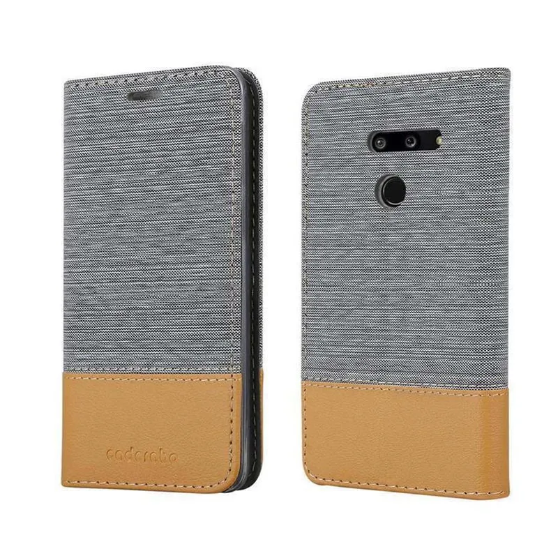 Cadorabo Hülle kompatibel mit LG G8 ThinQ Schutzhülle mit Magnetverschluss, Standfunktion und Kartenfach