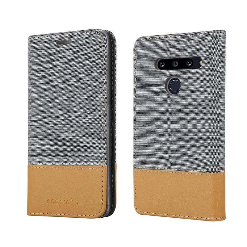 Cadorabo Hülle kompatibel mit LG G8 Schutzhülle mit Magnetverschluss, Standfunktion und Kartenfach