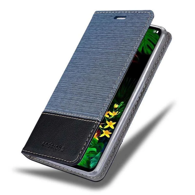 Cadorabo Hülle kompatibel mit LG G8 Schutzhülle mit Magnetverschluss, Standfunktion und Kartenfach