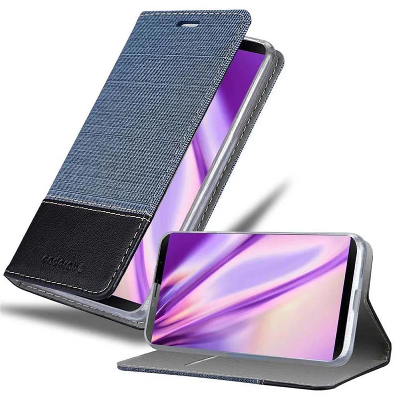 Cadorabo Hülle kompatibel mit Cubot X19 Schutzhülle mit Magnetverschluss, Standfunktion und Kartenfach