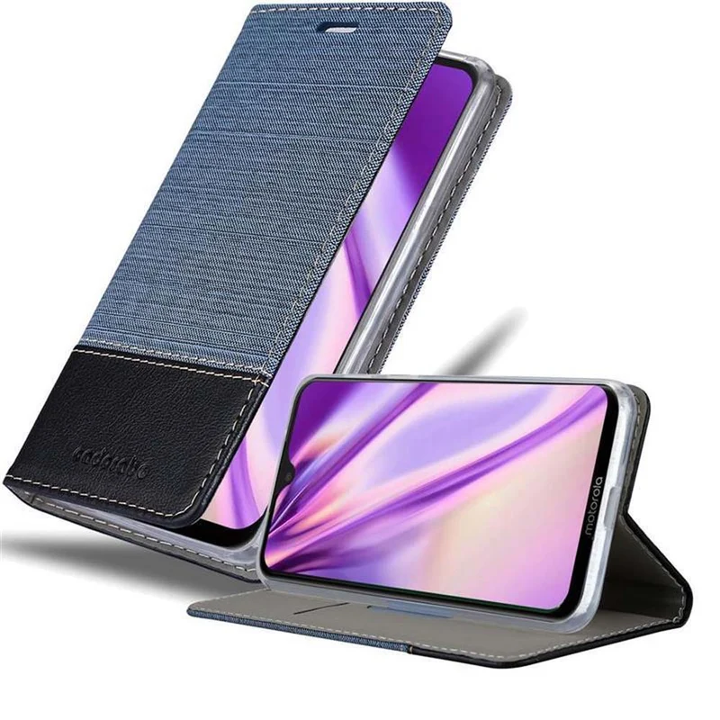 Cadorabo Hülle kompatibel mit Motorola MOTO G7 / G7 PLUS Schutzhülle mit Magnetverschluss, Standfunktion und Kartenfach